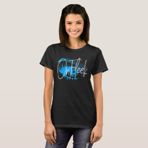 På Fleek det nätt ögat och ögonbryn - elektris T-shirt