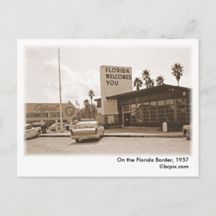 På Florida Gräns, vykort 1957