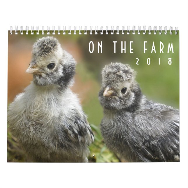 På för Barnyarddjur för lantgård 2018 den Kalender (Omslag)