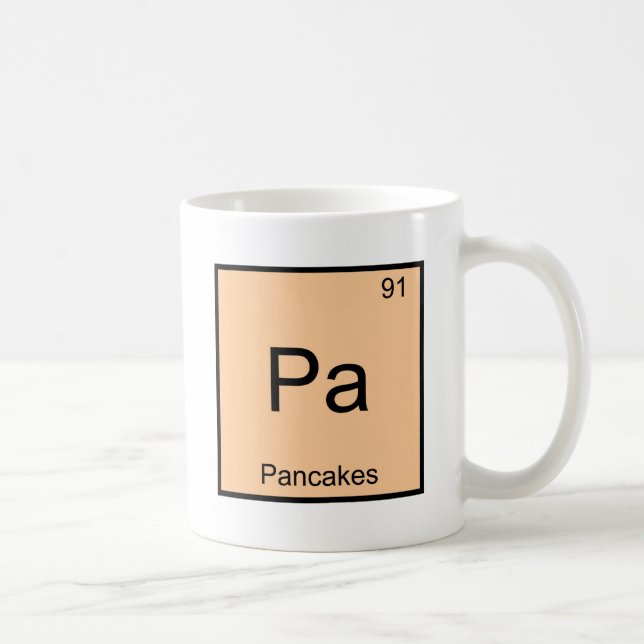 Pa - För kemiinslag för pannkakor rolig Kaffemugg (Höger)