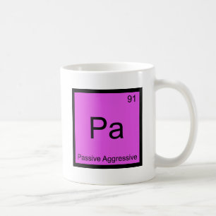Pa - För kemiinslag för passivum aggressivt symb Kaffemugg