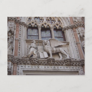 På framsidan av Doges Palace, St. Mark's Squar Vykort