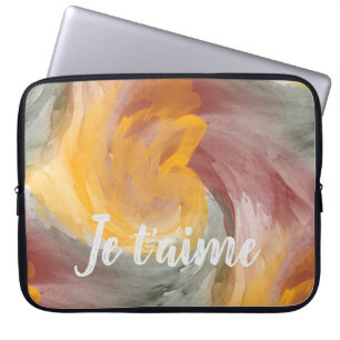 På Fransken Kärlek höst, rastrerar färgfärg för va Laptop Fodral