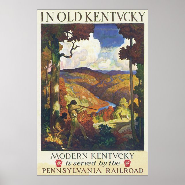 På gamla Kentucky Vintage resor Poster du Artwork (Framsidan)