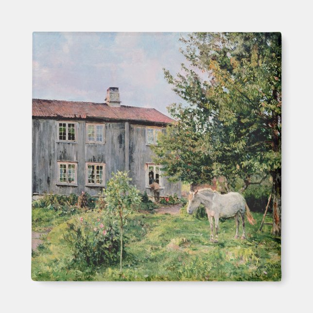 På gården, 1889 magnet (Framsidan)