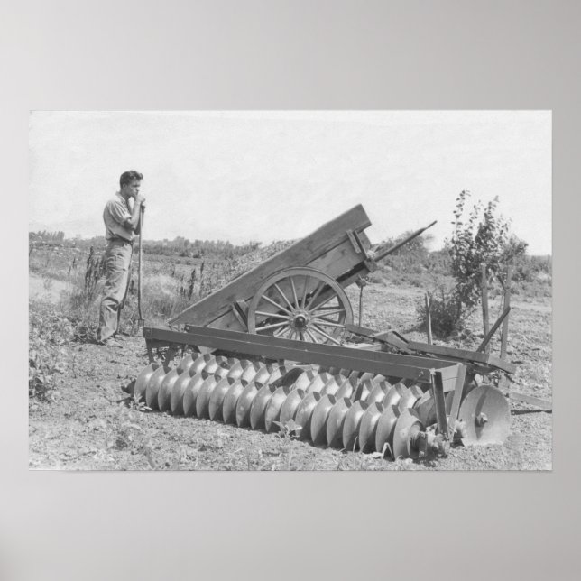 På gården på 1940-talet poster (Framsidan)