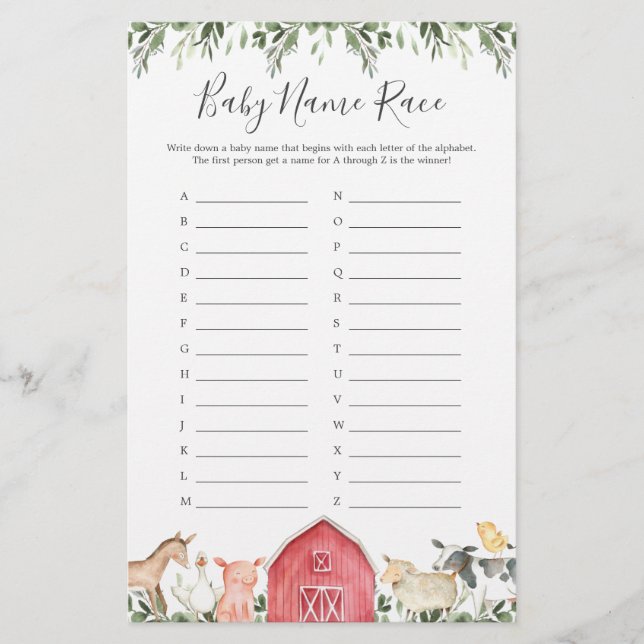 På gårdens babyskor Namn Tävling (Framsida)