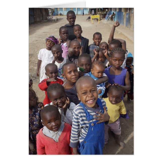 På gatan, Gilgil, Kenya Hälsningskort (Framsidan)