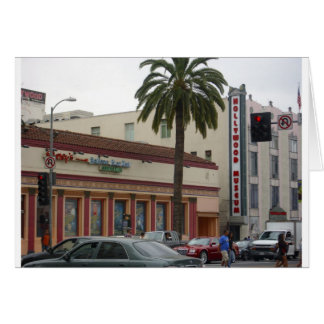 På gatorna i Hollywood Boulevard Hälsningskort