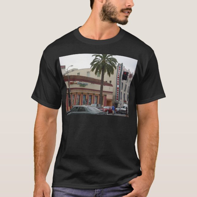 På gatorna i Hollywood Boulevard T Shirt (Framsida)