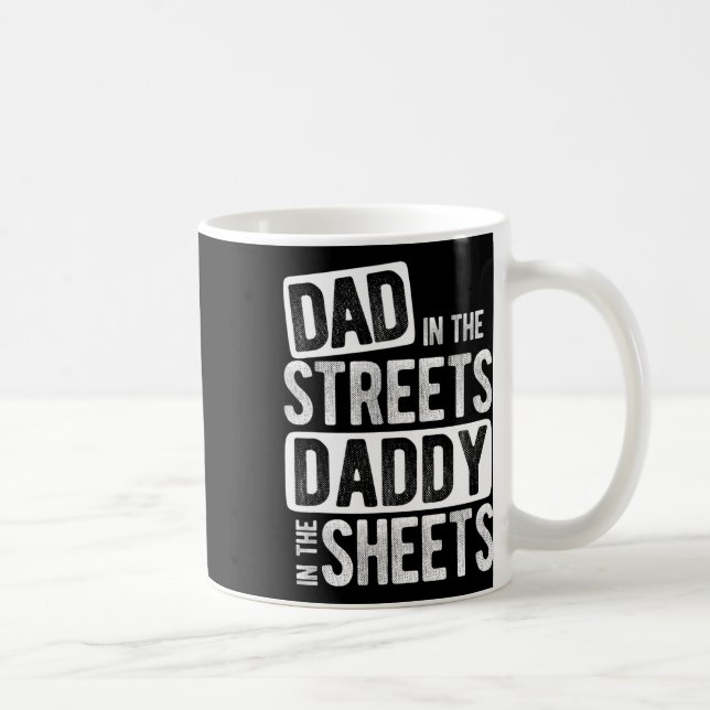 På gatorna, pappa i Lakan bästa Pappa någonsin Kaffemugg (Höger)