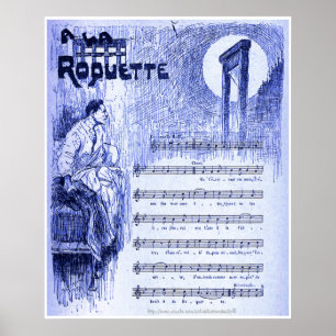 "På gatumusiken av Aristide Bruant, Paris 18 Poster