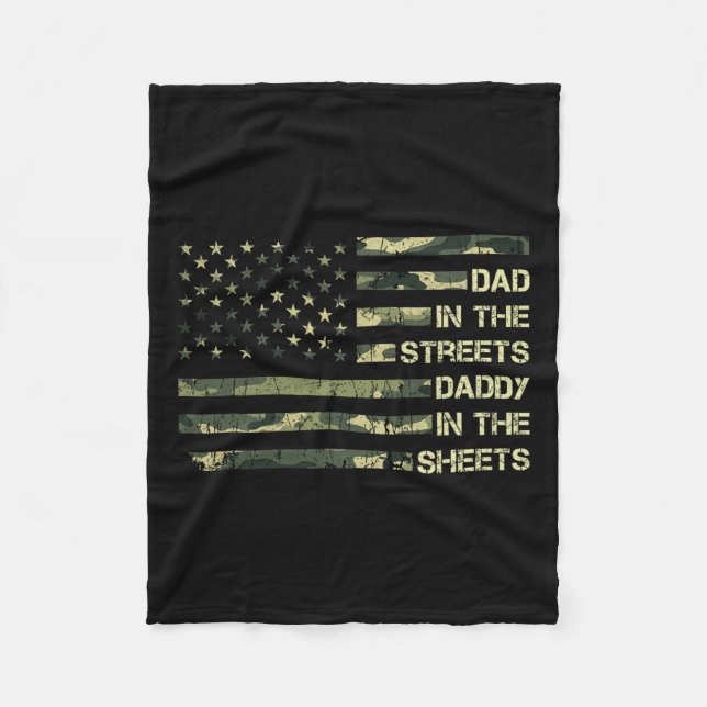 På gatupappa i Lakan Far 39s Dag 1 Fleecefilt (Framsidan)