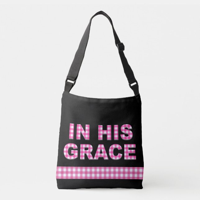 På Grace Black Rosa & Play Christian Tote Axelväska (Framsida)