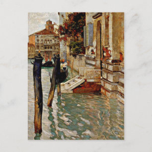 På Grand Canal, Venedig--Frits Thaulow-målning Vykort