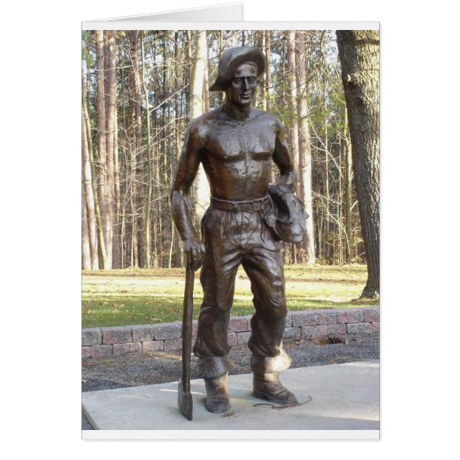 Pa Grand Canyon CCC Statue Closeup.JPG Hälsningskort (Framsidan)