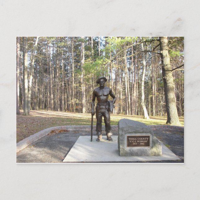 Pa Grand Canyon CCC Statue.JPG Vykort (Framsida)