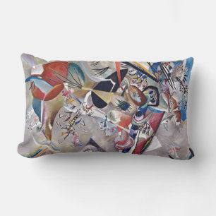 På Grått Kandinsky Modern Abstrakt Artwork Lumbarkudde