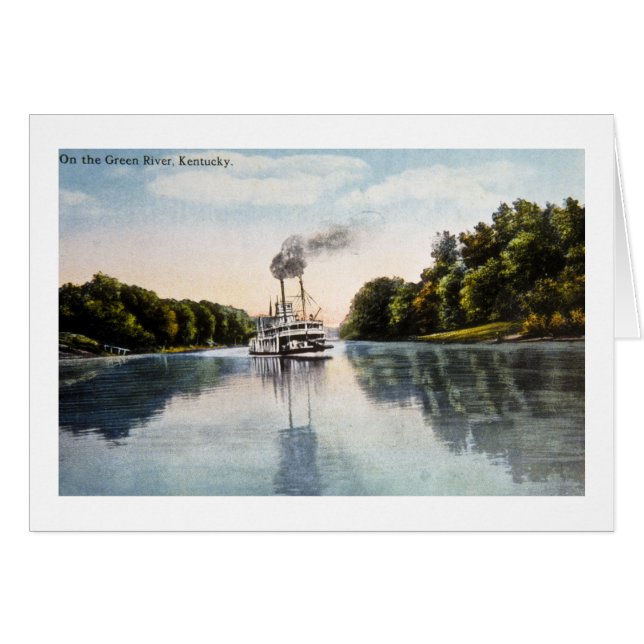 På Greenet River Kentucky Hälsningskort (Framsidan Horizontal)