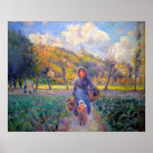 På grönsaksgården Garden Camille Pissarro 1881