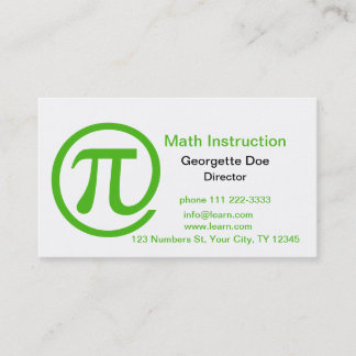 På grönt för Pi Kelly Visitkort