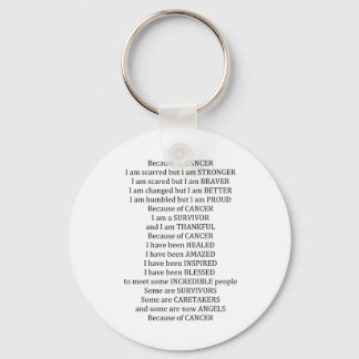 På grund av cancer nyckelring