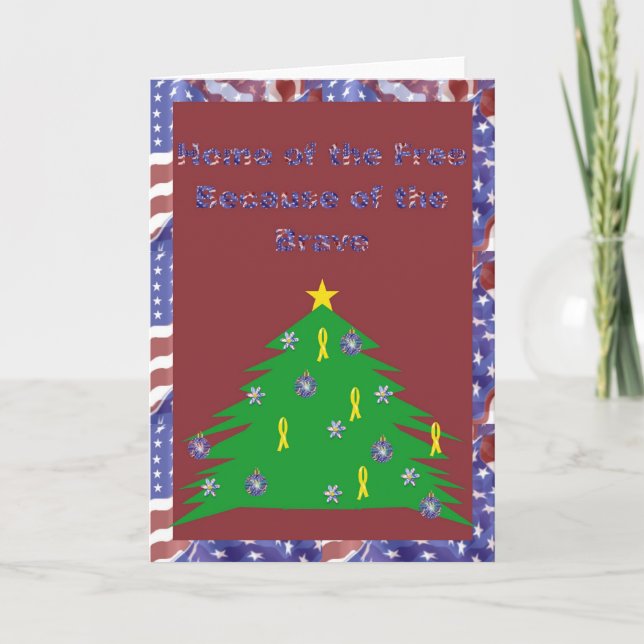 På grund av det Modiga julkortet Helgkort (Framsida)