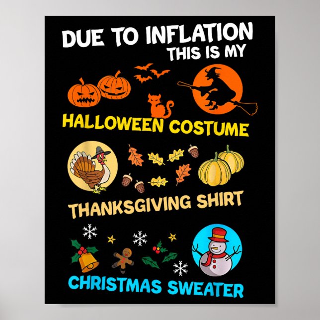 På grund av inflation är det här min Halloween Cos Poster (Framsidan)