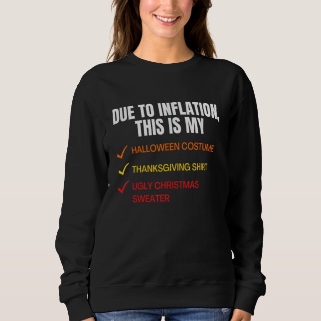 På grund av inflation är det här min Halloween Cos T Shirt (Framsida)