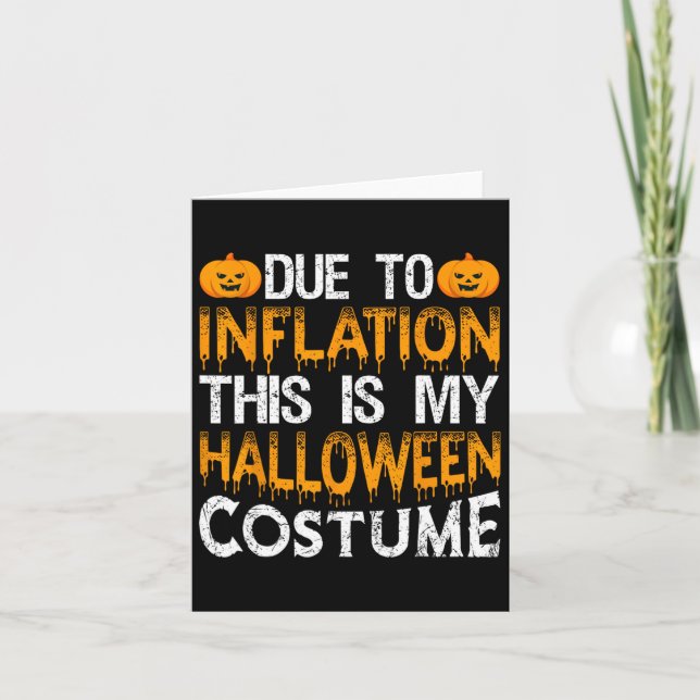 På grund av inflation är det här min Halloween-drä Kort (Framsida)