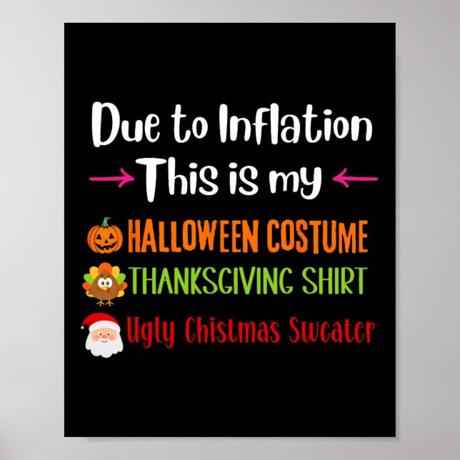 På grund av inflation är det här min Halloween-Tha Poster (Framsidan)