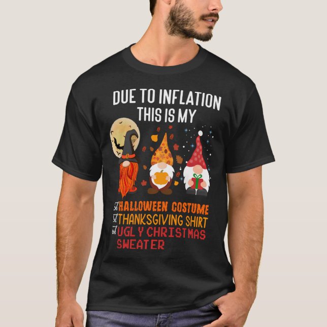 På grund av inflation är det här min Halloween-Tha T Shirt (Framsida)