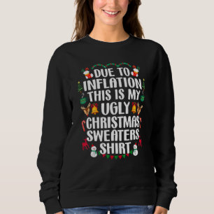 På grund av inflation är detta min fula jultröja t shirt