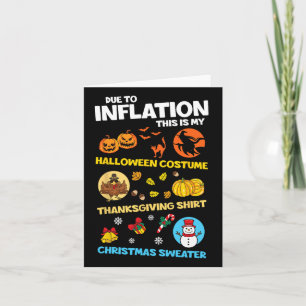 På grund av inflation är detta min Hallothanksmas  Kort
