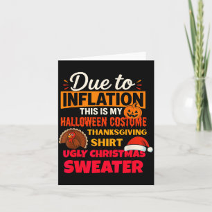 På grund av inflation är detta min Halloween tackg Kort
