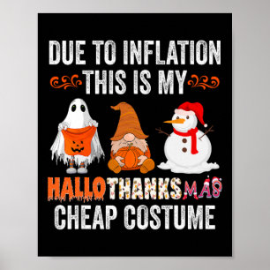 På grund av inflation Detta är min HalloTackMas Bi Poster