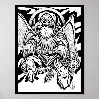 "PÅ GRUNDVAL AV DÖSKALLAR" Art Print RICHARD DEAN Poster