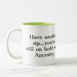 På håll med anor Två-Tona muggen Två-Tonad Mugg