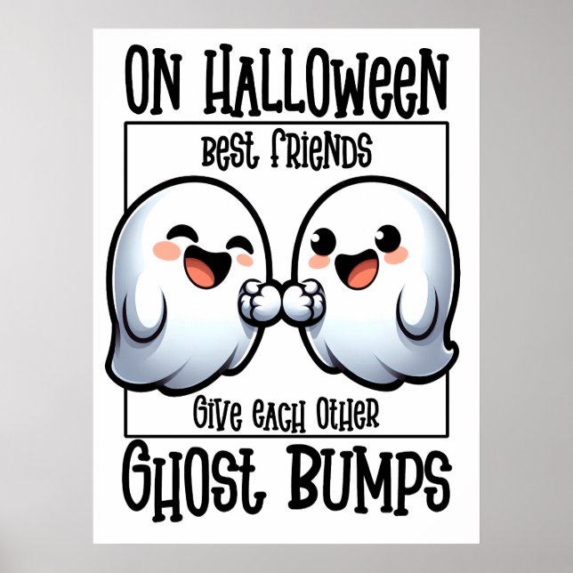 På Halloween BFFs Ge vardera GhostBumps Poster (Framsidan)
