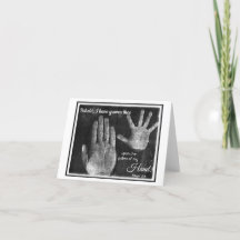 På Handflatan av My Hand LDS Notecard