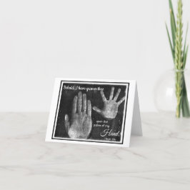 På Handflatan av My Hand LDS Notecard Kort