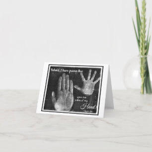 På Handflatan av My Hand LDS Notecard Kort