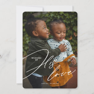  på hans julkort i Kärlek Religiösa