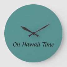 På Hawaii Time Wall Clock