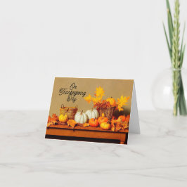 På Helgdag-kort på Thanksgivingen Helgkort