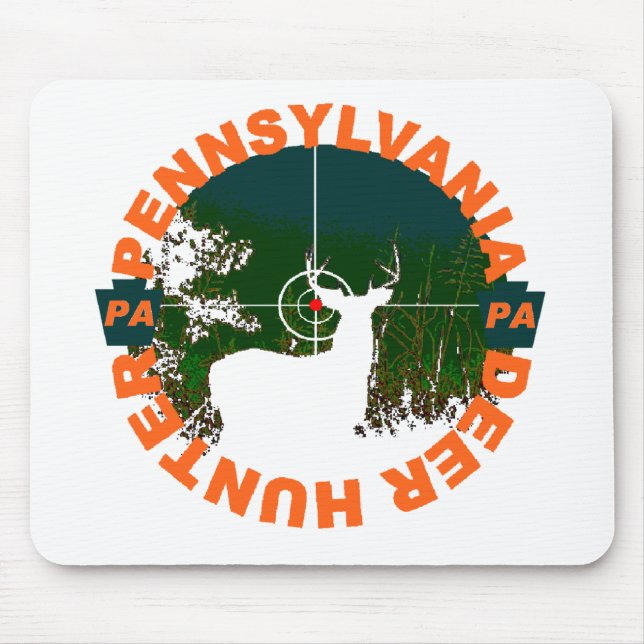PA Hjort Hunter Mousepad Musmatta (Framsidan)