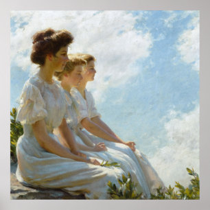 På höjderna av Charles Courtney Curran Poster