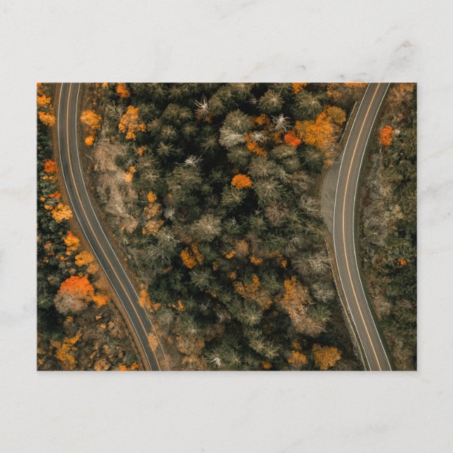 PÅ HÖSTERSPÅREN VYKORT (Framsida)