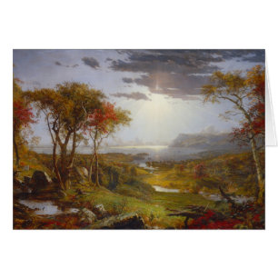 På Hudsonet River 1860 (olja på kanfas) Hälsningskort