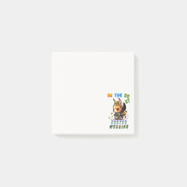 På Hunt Påsk Warrior Post-it Block (Framsida)